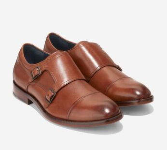 Men’s Monk Oxford Shoe- Tan